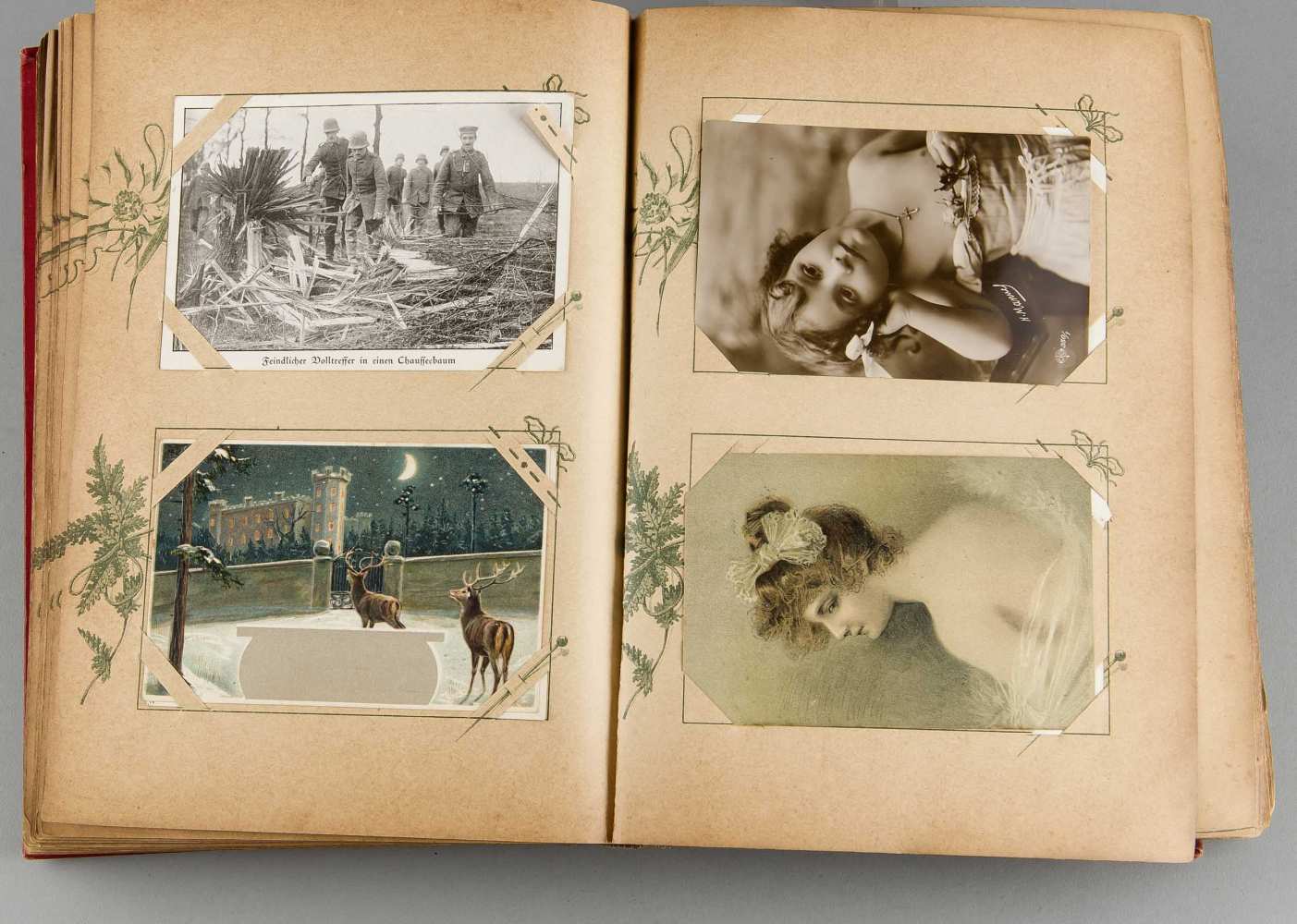Postkartenalbum um 1900/30, ca. 300 Postkarten in einem Album, zumeist ungelaufen, - Image 5 of 5