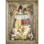 Eingericht d. 19. Jh., Gnadenbild der 'Panna Maria na Svaté Hore nad Pribrami' in Böhmen,