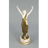 Hans Keck, dt. Bildhauer des Jugendstils und Art décos, tätig um 1900/20,Chryselephantinefigur einer