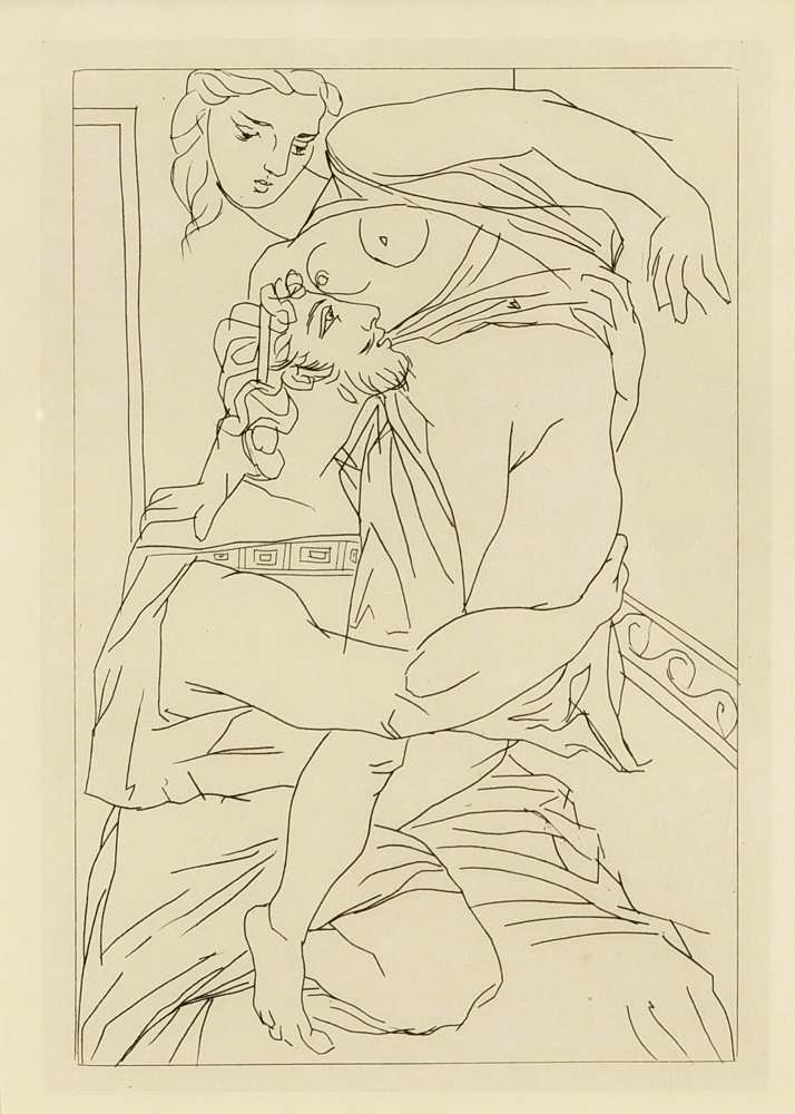 Pablo Picasso (1881-1973), nach, Konvolut von sechs Drucken aus 'Aristophanes -Lysistrata', - Image 6 of 6