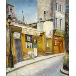 Lucien Adrion (1889-1953), frz. Maler, Pariser Strassenszene, Öl/Lwd., u. li. sign.'adrion', u.