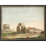 Konvolut von 4 Paris-Ansichten d. 19. Jh., Philibert-Louis Debucourt (1755-1832),'Barriere du