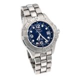 Breitling Herrenarmbanduhr Stahl Superocean Steelfish GMT, mit Zweitzeit und Datum, Ref.A32360 B7/