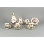 Kaffeeservice, 12-tlg., Geminiano CozziI (1765 - 1812), Venedig, feine JaponisierendeMalerei nach