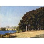 Gottfried Niemann (1882-1950), Berliner Landschaftsmaler, 'Am Kritzower See inMecklenburg', Öl/Lwd.,
