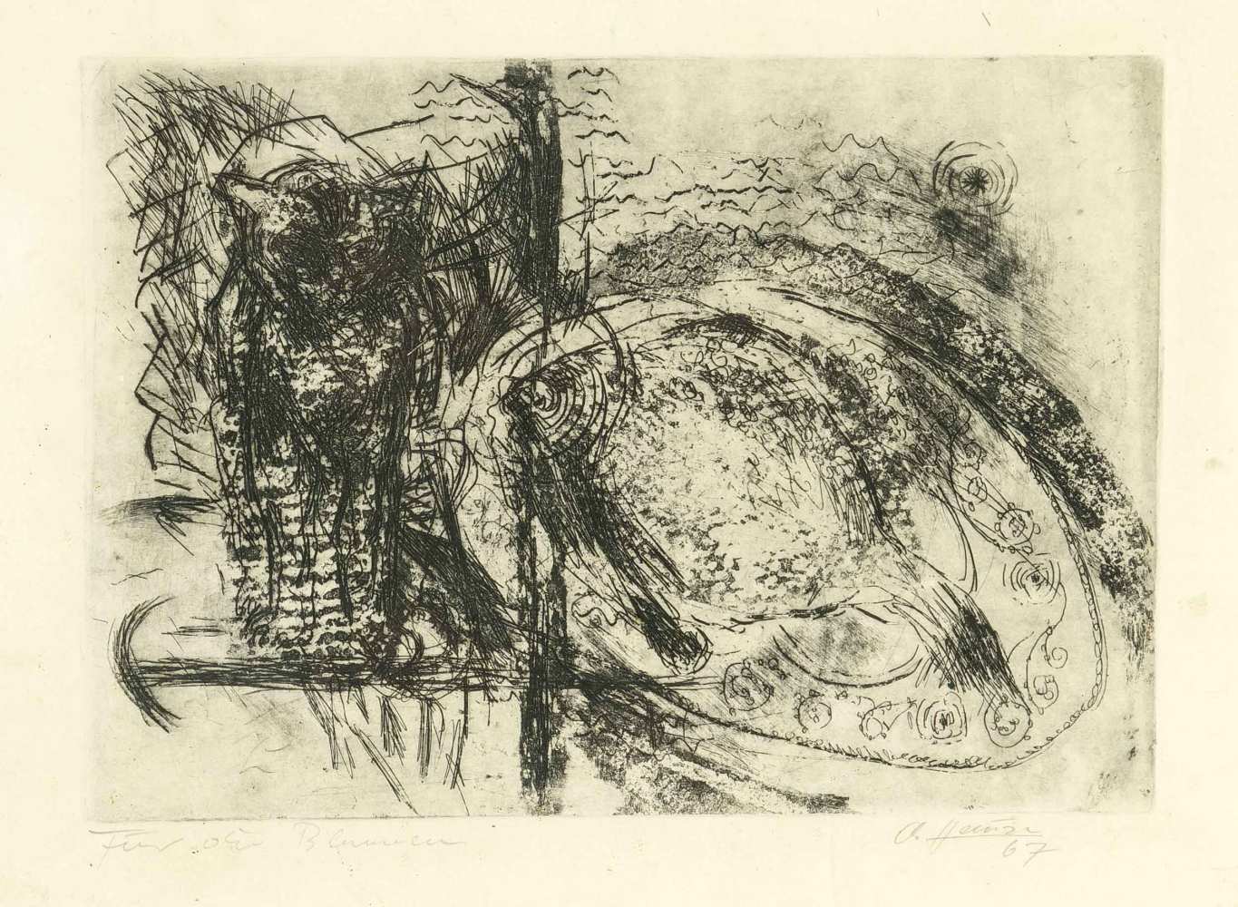 Pablo Picasso (1881-1973), nach, zwei Farblithographien, Lithographie aus der 'Le goût dubonheur' - Image 2 of 2