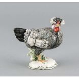 Huhn, Nymphenburg, Marke 1925-75, Entwurf Mene um 1905, Modellnr. 610, polychrom bemalt