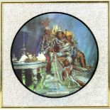 Boney M, Oceans of Fantasy, Picturedisc, Hansa 1979, auf Glitzerfolie hinter Glas ger. 37x 37 cm