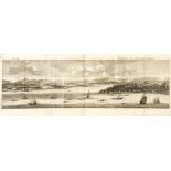 Panorama von Istanbul, 'Scutari Serraglio di Constantinopoli, große Ansicht mit reicherBoots- u.