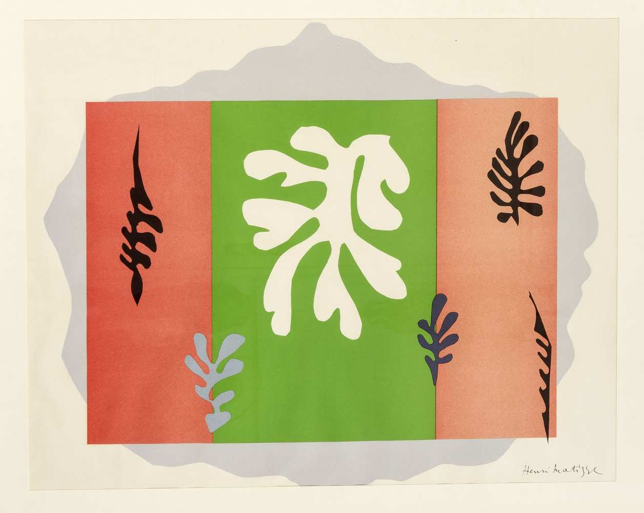 Henri Matisse (1869-1954), Farblithographie mit Algen, im Stein sign., Edition bei SchoolPrints