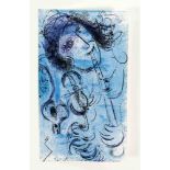 Marc Chagall (1887-1985), Farblithographie 'Der Flötenspieler', Farblithografie, 1957 aus'Jacques