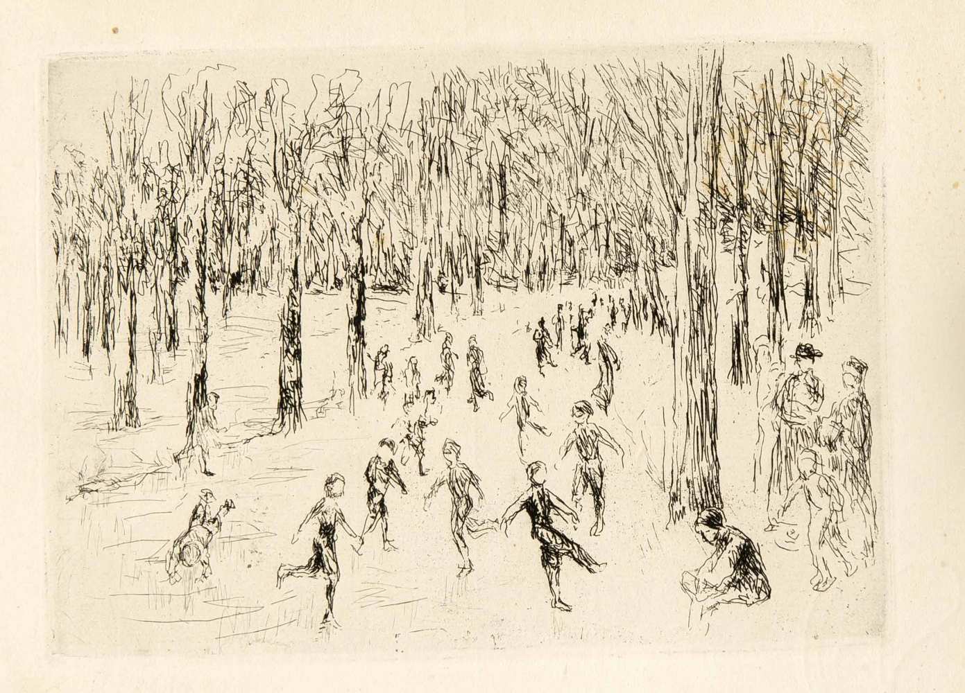 Max Liebermann (1847-1935), 'Auf der Weide (Bei Delden in Holland)', Junge Magd mit Kühenauf der