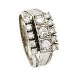 Brillant-Ring WG 585/000 mit Brillanten, zus. 0,75 ct W/SI, RG 55, 4,9 g