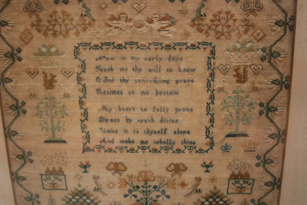 EARLY NEEDLEWORK SAMPLER DATED 1829 - Image 2 of 2