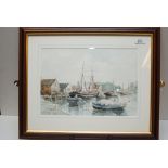 WATERCOLOUR "NORTH NORFOLK INLET" BEARING SIGNATURE COX (AR)