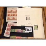BOX WITH AN ECLECTIC MIX OF CINDERELLAS, REVENUES, POSTER STAMPS, PHILATELIC SOUVENIRS ETC.
