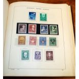 AUSTRIA: SCHAUBEK ALBUM WITH A COLLECTION TO 1977, STRENGTH IN POST WW2 MINT ISSUES.