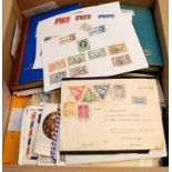 BOX LOOSE STAMPS, COVERS, GB, NIGERIA ETC.