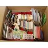 BOX OF BOOKLETS, IRELAND, CHANNEL ISLANDS, SWEDEN, CANADA, BIRD THEMATICS ETC.