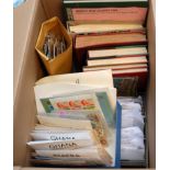 LARGE BOX VARIOUS IN TWO ALBUMS, SIX STOCKBOOKS AND LOOSE, MINT NIGERIA, INDIA,