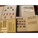 GUATEMALA: COLLECTION IN TWO ALBUMS, WELL WRITTEN UP WITH COVERS, VARIETIES, POSTMARKS ETC.