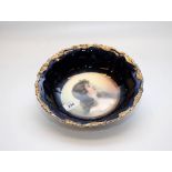 A BAVARIAN "ALICE" PORTRAIT FRUIT BOWL