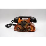 COPPER AND BAKELITE TELEPHONE