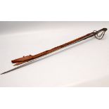 1850'S OFFICERS SWORD, SCABBARD IN POOR CONDITION SOME CORROSION AND PITTING,