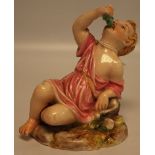 WORCESTER FIGURE, GRAPE BOY, RESTORED, 11.