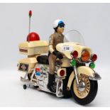 RETRO ' CHIPS ' BATTERY OPERATED MOTORCYCLE TOY