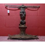 MID 19TH CENTURY COALBROOKDALE CAST IRON WALKING STICK STAND,