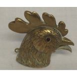 BRASS "COCKEREL HEAD" VESTA CASE