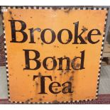 A LARGE ENAMELLED SIGN "BROOKE BOND TEA" ,