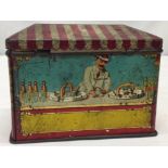 TINPLATE WILLIAM CRAWFORD'S " HOKEY POKEY" TIN CIRCA 1910 IN THE FORM OF AN ICE CREAM VAN WITH RED