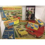 COLLECTION OF MATCHBOX TOYS INCLUDING BOXED MOTORISED MOTORWAY.