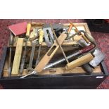 VINTAGE WOODEN TOOL CHEST AND CONTENTS