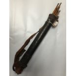 LEATHER QUIVER AND ARROWS