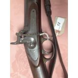 TWO BAND PERCUSSION RIFLE BEARING MAKERS NAME JAMES BRYCE,