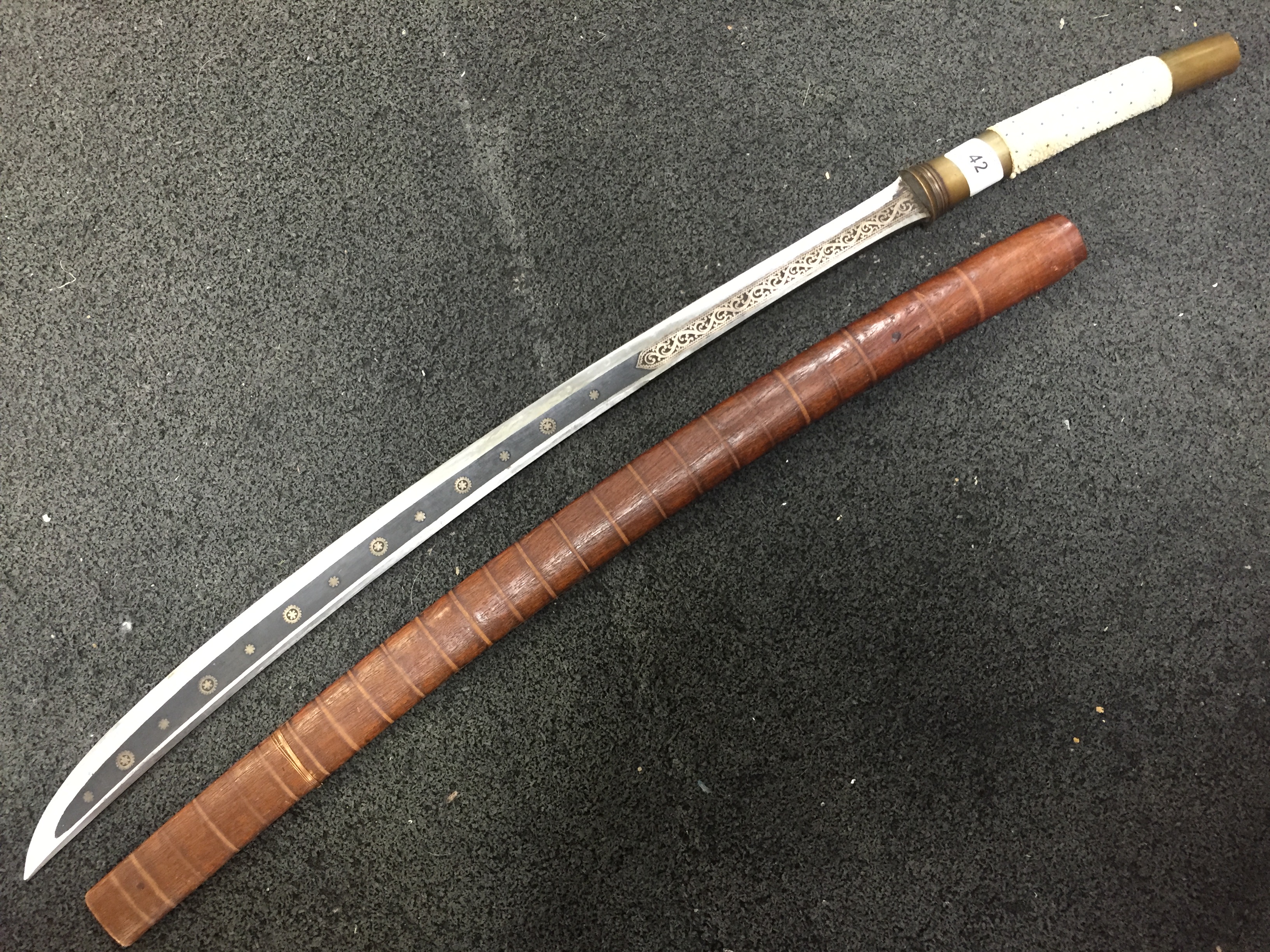 BURMESE DHA SWORD - Image 5 of 9