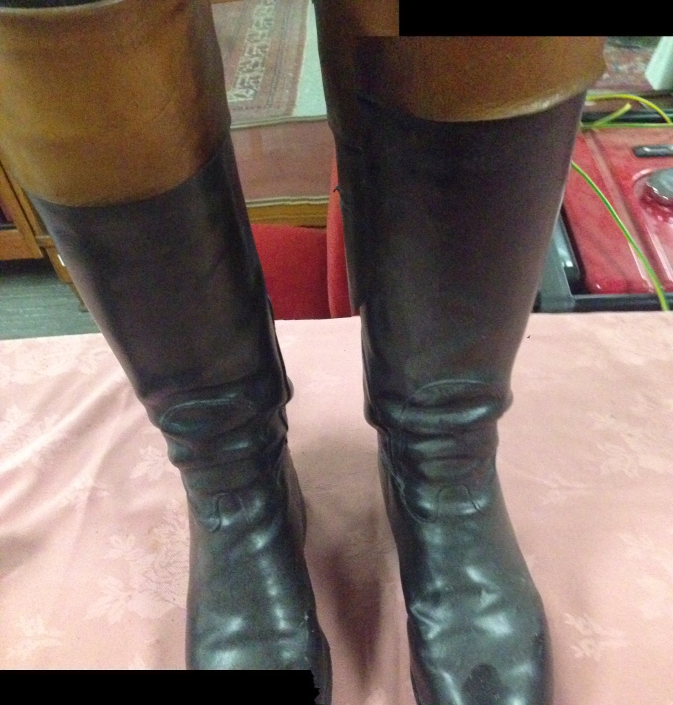 PAIR OF LEATHER RIDING BOOTS WITH BOOT TREES - Image 2 of 4