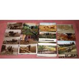 MIXED POSTCARDS, FARMING SCENES, HARVESTING, HORSES, HOP PICKING ETC.