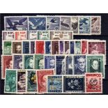 AUSTRIA: 1946-55 OG SELECTION INCLUDING BIRDS ISSUE (42)