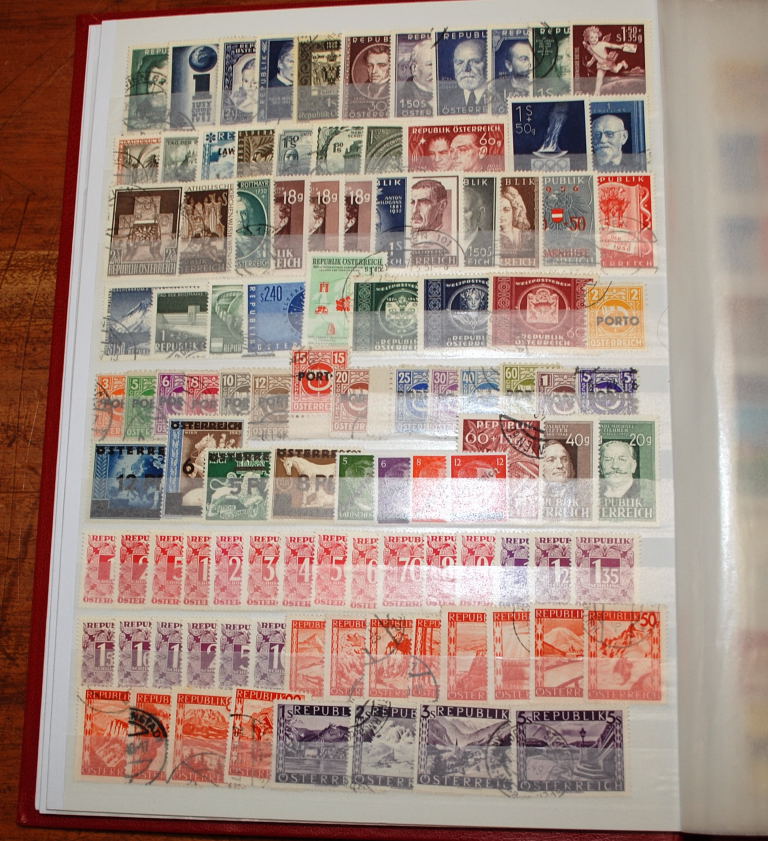 RED STOCKBOOK WITH MAINLY MINT FRANCE, EUROPAS, AUSTRIA ETC. - Image 2 of 2