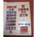 STOCKBOOK WITH A COLLECTION GB OVERPRINTS, BAHRAIN, ITALIAN COLONIES,