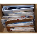 BOX OF COVERS, CARDS,