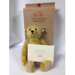 STEIFF BOXED 2001 LIMITED EDITION BEAR WITH GROWLER