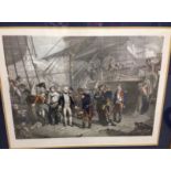 PRINT - "NELSON ON BOARD THE SAN JOSEPH",