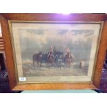 PRINT "ENGLISH POST BOYS" IN MAPLE FRAME,