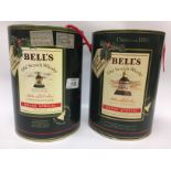 TWO BELLS COMMEMORATIVE WHISKY DECANTERS (75CL.