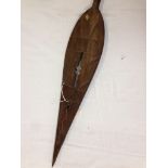 CARVED CROCODILE DESIGN DECORATIVE SPEAR